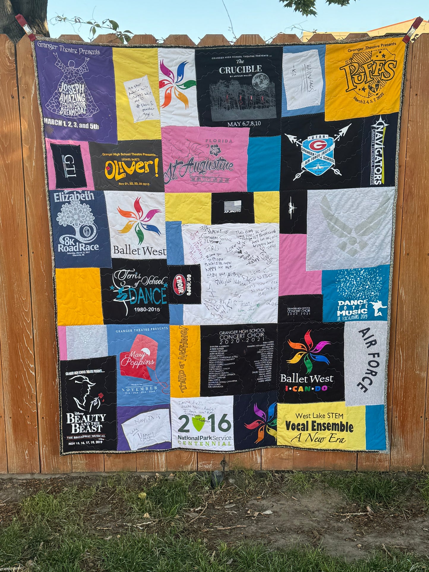 Custom memory quilts